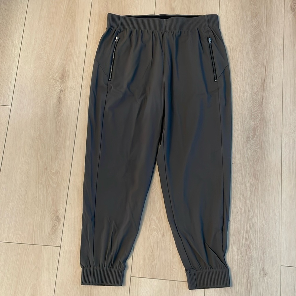 Athleta Charcoal Joggers with Zippered Pockets